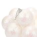 Juvale Christmas Tree Decorations Glittery Hanging Ball Ornaments (White, 2.2 in, 28 Pack)