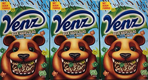 FVLFIL 3X 380g Venz Beer Hagelslag Melk & Vanille