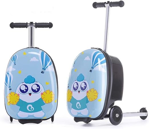 child's suitcase with scooter