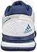adidas Men's Barricade Club Tennis Shoes, White/Tech Blue/Mystery Blue, (10.5 M US)