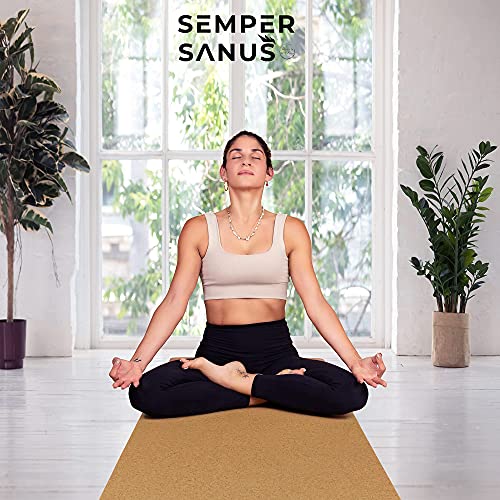 Large Cork Yoga mat Tall People Natural Rubber Men Women Long Yoga Mats