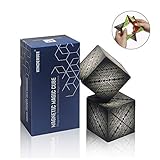 2 Pcs Magnetic Magic Cubes with 36 Built-in Magnets, Mysterious Graphics Geometric Puzzle Toys for Kids and Adults