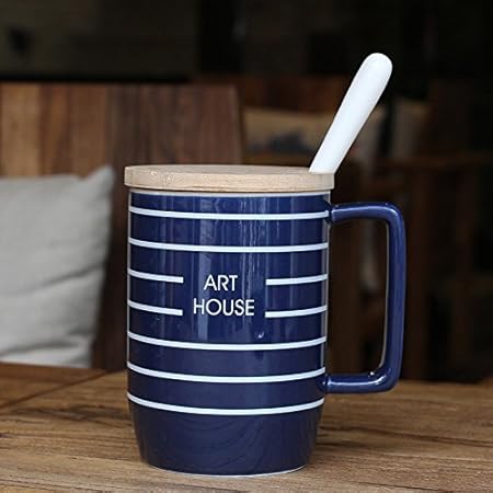 Minimalista Europea Mugcap tazas de Taza de cerámica con tapa ...