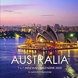 Australia 7 x 7 Mini Wall Calendar 2020: 16 Month Calendar by Golden Print