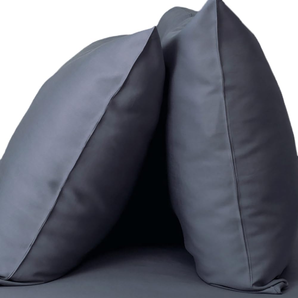 Photo 1 of Cariloha Resort 2-Piece Sateen Pillowcase Set | Blue Lagoon | Standard | Viscose Material | Breathable and Cooling Pillowcases for Hot Sleepers