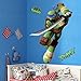 Teenage Mutant Ninja Turtles Leo Peel and Stick TMNT Wall Decals Sticker for Boys Kids Room Comic Wall Art Decor