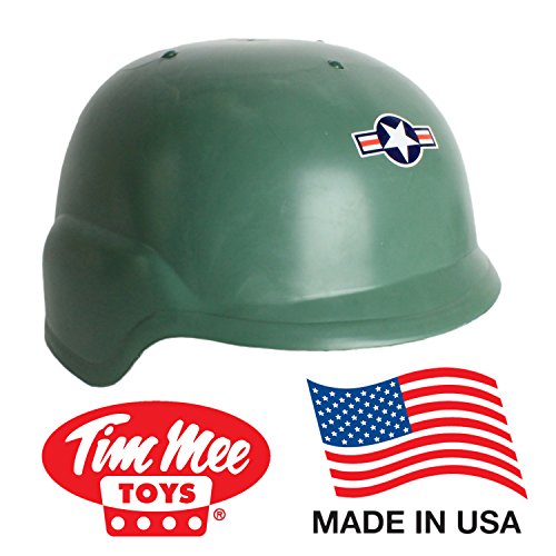 TimMee ARMY HELMET Green Kid Size - Adjustable Headband Made in USA