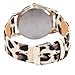 JUNKE Women Analog Quartz Dial Wrist Watch Cute Glasses Cat (Khaki)