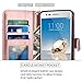 LG Aristo Case, LG Phoenix 3 Case, LG K8 2017 Case, LG Fortune Case, LG Risio Case, LG Rebel 2 LTE Case, LK Luxury PU Leather Wallet Flip Protective Case Cover with Card Slots and Stand (Rose Gold)