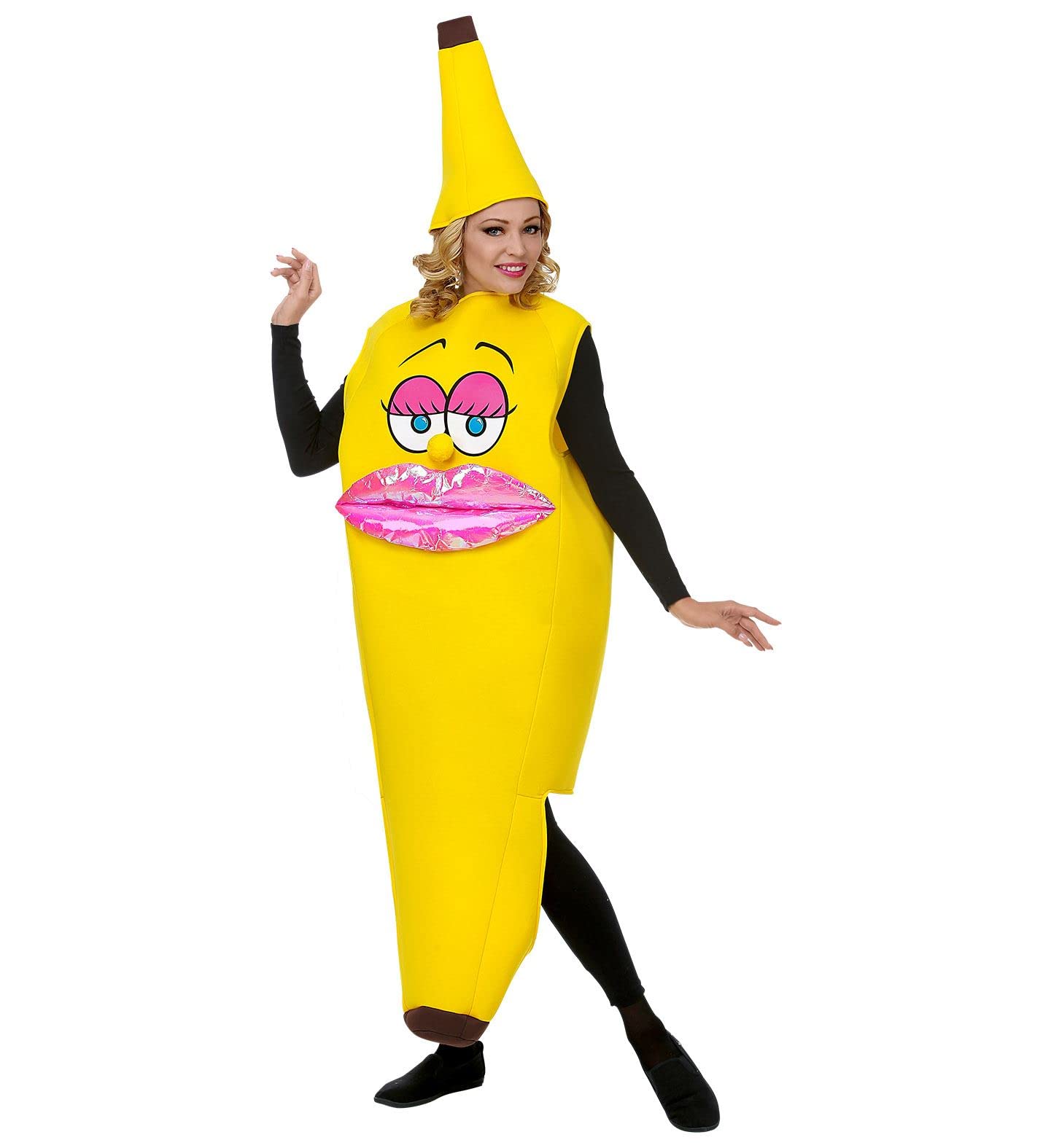 Widmann Fancy Dress Costume Womens Ladies Miss Banana Adult Outfit