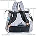Designer Diaper Bag Backpack & Stroller Straps Unisex for Mom & Dad Multi-Function Fits All Strollers with Changing Pad Large Storage Stylish & Durable Gray