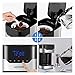 Aicook Coffee Maker, 10 Cup Programmable Coffee Machine with Coffee Pot, Drip Coffee Maker with Timer and Thermal Pot, Permanent Filter Coffee Maker, Black
