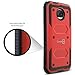 Motorola Moto G5S Plus Case, CoverON [Tank Series] Protective Full Body Phone Cover with Tough Faceplate - Red