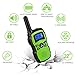 Wishouse 2 Rechargeable Walkie Talkies for Kids with Charger Battery, Two Way Radio Family Talkabout for Adult Long Range, Outdoor Camping Hiking Halloween Fun Toys Birthday Gift for Girls Boys Green