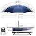 BAGAIL Golf Umbrella 68/62/58 Inch Large Oversize Double Canopy Vented Automatic Open Stick Umbrellas for Men and Women(Navy,62 inch)