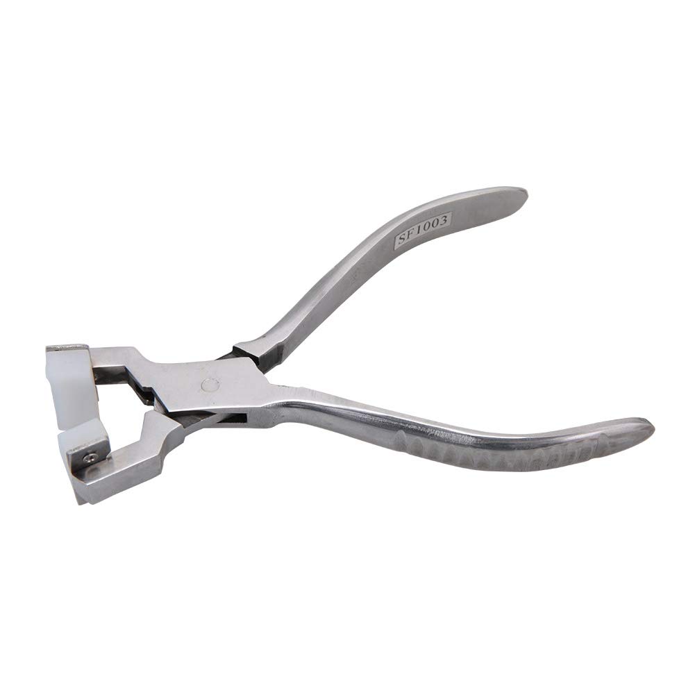 Nylon Jaw Chain Nose Pliers, Bracelet Bending Forming Plier Stainless Steel Jewelry Repair Tool Delicate Ring Craft Tools Bracelets Making Supplies for Closing and Adjusting Pendant Bow Rings Loops