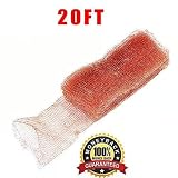 Haierc 5" x20FT 100% Copper Mesh,Pure Copper Mesh Roll, Gap Blocker,for Building Hole, Prevent Bird-Nesting