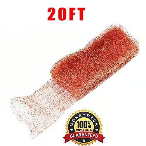 Haierc 5" x20FT 100% Copper Mesh,Pure Copper Mesh Roll, Gap Blocker,for Building Hole, Prevent Bird-Nesting