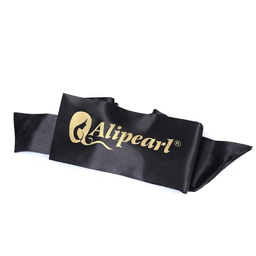 Ali Pearl Edge Wrap for Black Hair-Satin Edge Laying Scarf for