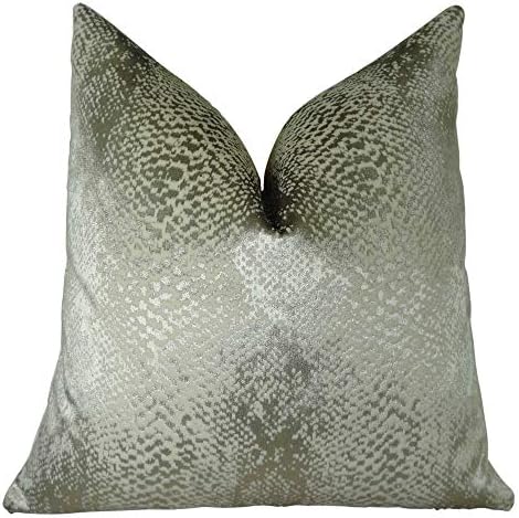 Hidden World Silver Handmade Throw Pillow