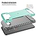 Galaxy S8 Case,Samsung Galaxy S8 Case,SKYLMW Impact Resistant Shock-Absorption Case,Dual Layer Armor Full-Body Protective Case for Samsung Galaxy S8 Mint Grey