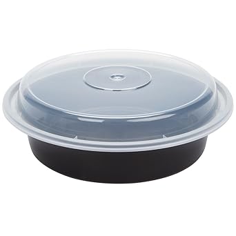 150 Sets Microwave Safe Take Out Container With Lid 723 Black Leak Resistant Seal O7 X 1 5 150 Packs 24oz Base W Clear Lid Amazon Ca Industrial Scientific