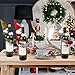 Aytai 3pcs Christmas Wine Bottle Cover, Christmas Gnomes Wine Bottle Cover Toppers Dress for Christmas Decorations