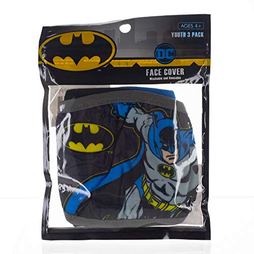 Youth Batman Reusable Face Masks (3Pack) Pricepulse