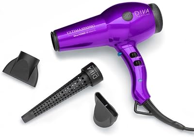 Diva Pro Styling Ultima 5000 Hairdryer Purple 2200W Ionic Professional Salon