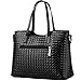 Vincico Women 3 Piece Tote Bag Pu Leather Weave Handbag Shoulder Purse Bags