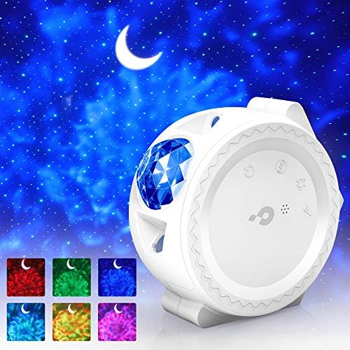 Star Projector, 3-1 Ocean Wave Projector Star Sky Night Light w/LED Nebula Cloud Touch&Voice Control Christmas Projector Light for Baby Kids Bedroom/Game Rooms/Home Theatre/Room Decor/Night Light