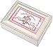 Cottage Garden Children are a Gift of The Lord Ivory Rope Trim Jewelry Music Box Plays Jesus Loves Me