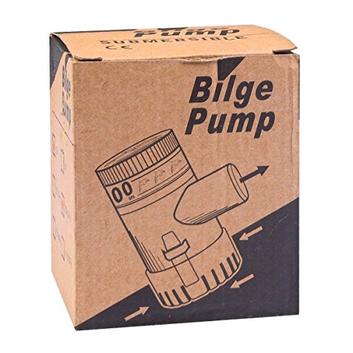 12V Boat Marine Plumbing DC Bilge Water Pump Submersible for Yacht RV SPA Pool (500GPH) - Thumbnail 4