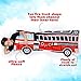 Silver Lilly Fire Truck Sleep Sack - Novelty Wearable Rescue Vehicle Shaped Sleeping Bag Blanket for Kids