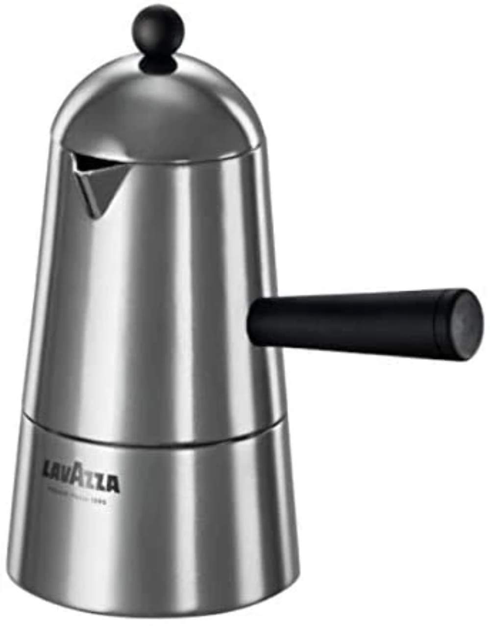 Ilsa Lavazza Pop Carmencita Aluminium Coffee Maker, Black Handle, 2 Cups