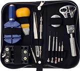 KLAREN Professional 13 Piece Watch Repair Tool Kit Case, Perfect Kit Watchmaker US Seller