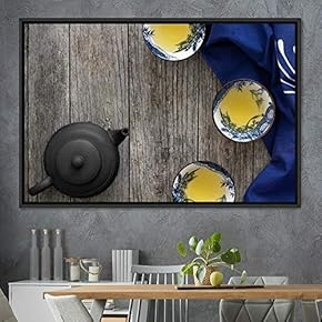 signwin Framed Canvas Wall Art Cup of Tea...
