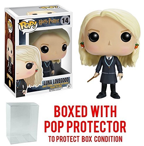 Funko Pop! Movies: Harry Potter - Luna Lovegood #14 Vinyl Figure (Bundled with Pop BOX PROTECTOR CASE)