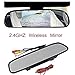 4.3 inch LCD 16:9 TFT Screen Car Vehicle Rearview Mirror Monitor DVD/VCR/Car Reverse Camera(DC 12V / PAL/NTSC / 2 Ways Video Inputs)