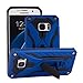 Galaxy S7 Edge Case,Funfe Heavy Duty Built-in Kickstand Protective Cases for Samsung Galaxy S7 Edge Dual Layers Armor Shock Absorption Impact Resistant Rugged Stand Back Cover (Blue)