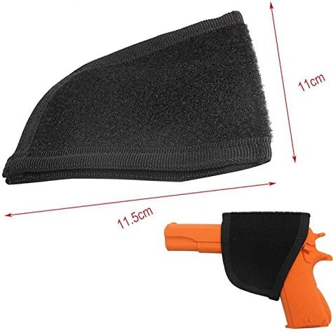 Ammo Bag Universal Movable Handgun Pistol holster for Small Medium Size Pistol Revolver (Black)