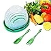 5 in 1 Salad Cutter Bowl | 60 Second Salad | Easy Slicer Chopper Strainer Cutting Board All in One | Strong and Durable| Fruit and Vegetable Cutter | Safe and Non-Toxic Food Grade BPA Free Material