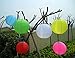 HKBAYI Pack of 6 10 25cm Solar Powered LED Light Chinese Nylon Fabric Lantern Lamp Lighting for Garden Outdoors More Color Choice - no Batteries or Plug Needed (Multi-Colored)