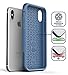 Encased Heavy Duty iPhone Xs Max Protective Case (Rebel Armor) Military Grade Full Body Rugged Cover - Blue