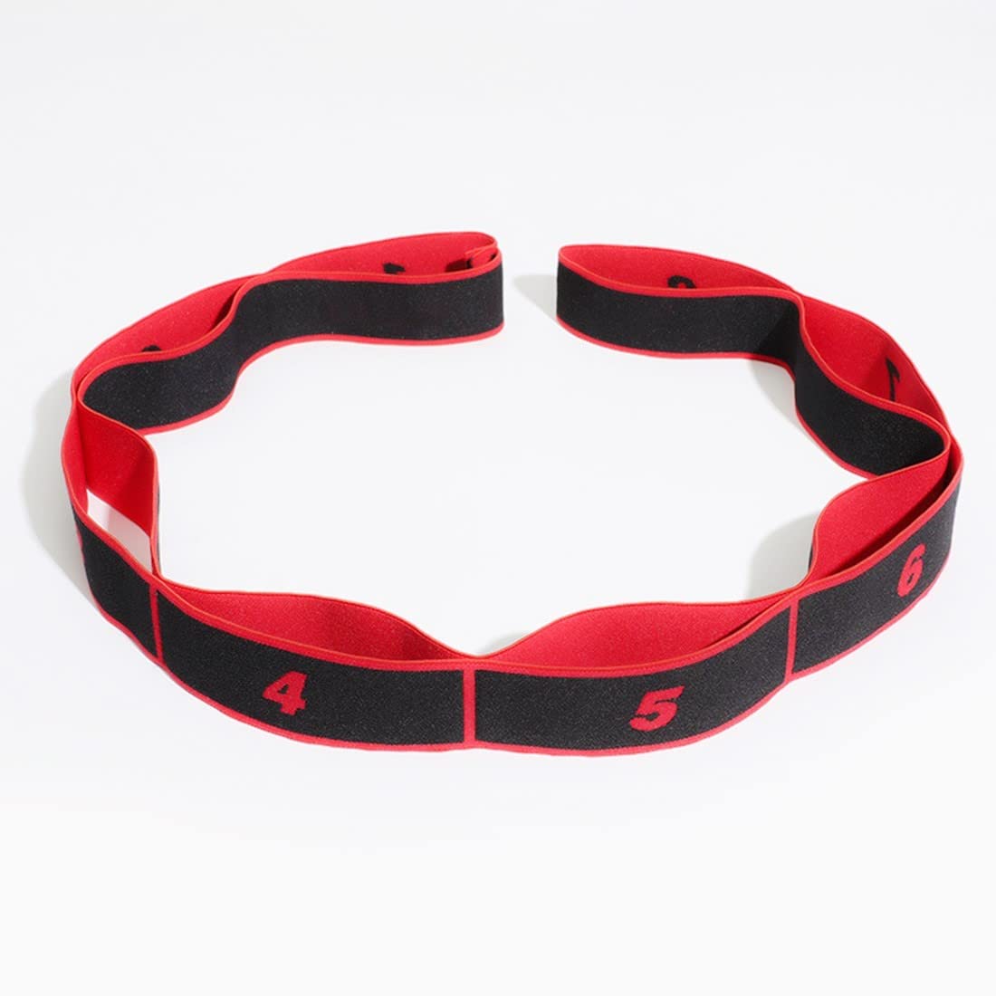 xingmo Stretch Strap Stretch Band With Multi Loops Yoga Exercise Trainer Bands latin Band (Red)