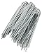 GardenMate 100-Pack Anti-Rust 6'' 11 Gauge Heavy-Duty U-Shaped Garden Securing Stakes/Spikes/Pins/Pegs - Galvanized Sod Staples for Anchoring Landscape Fabric, Many More Applications primary