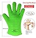 Bright Dezigns Heat Proof Gloves for Cooking Grilling, Oven, BBQ. with Extra Sharp Bear Claws for Shredding Meats & Silicone Basting Brush 3 Piece Set Gift Boxed.