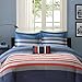 Mizone Kyle 4 Piece Comforter Set, Red/Blue, Full/Queen