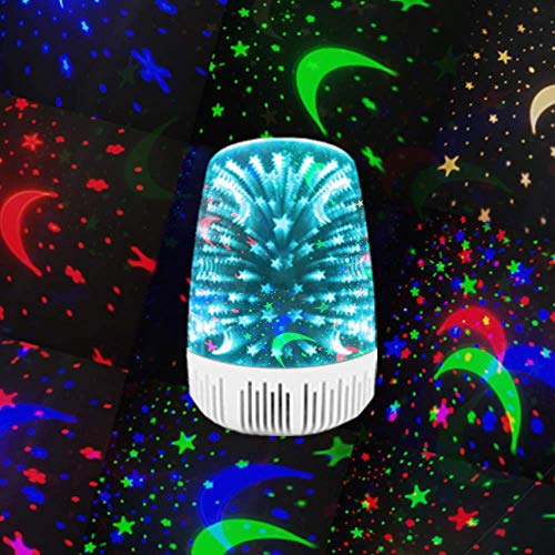 Night Light Bluetooth Speaker 3D Star Colorful Portable Wireless LED Bluetooth Speaker for Family Gatherings and Outdoor Travel Bedroom Living Room Office Boy Girl Christmas Gift