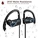UCero Bluetooth Headphones, Wireless Headset V4.1 Heavy Bass Stereo In Ear Earbuds Noise Isolating Sweat proof Sports Earphones with Mic and Soft Security Hooks
